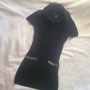 EUC INC Cowell Neck Knit Black Dress